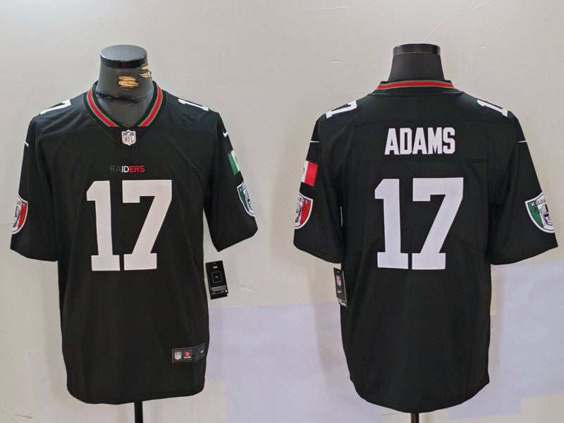 Men's Las Vegas Raiders Davante Adams #17 Black Vapor Limited Jerseys