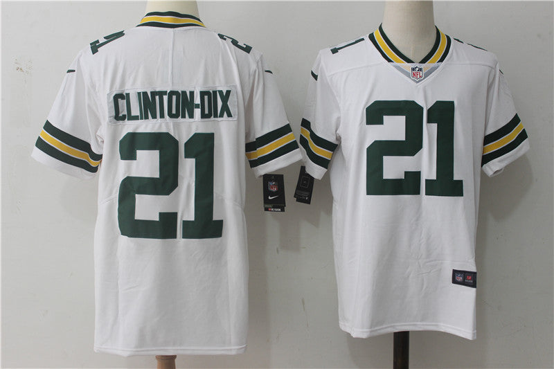 Men's Green Bay Packers Ha Ha Clinton-Dix #21 White Game Jerseys