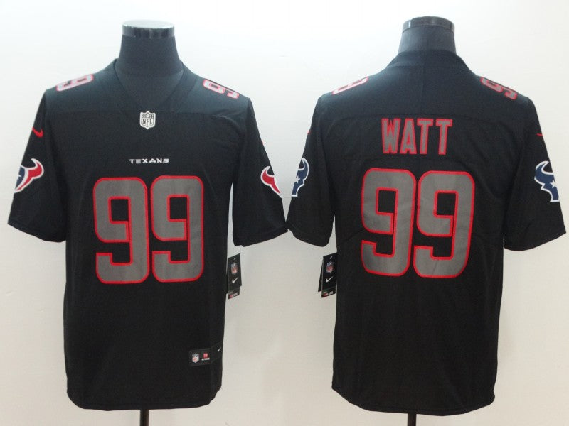 Men's Houston Texans #99 J.J. Watt Black Player Game Jerseys