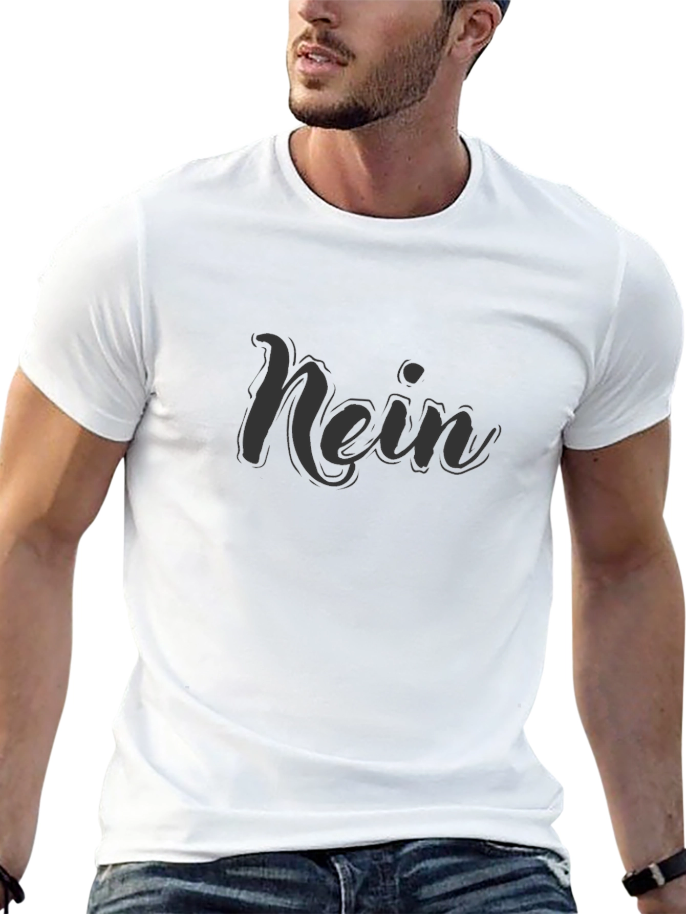 Nein Graphic Tee - Stylish German Slogan T-Shirt