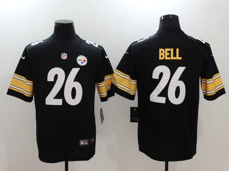 Men's Pittsburgh Steelers LeVeon Bell #26 Black Game Jerseys