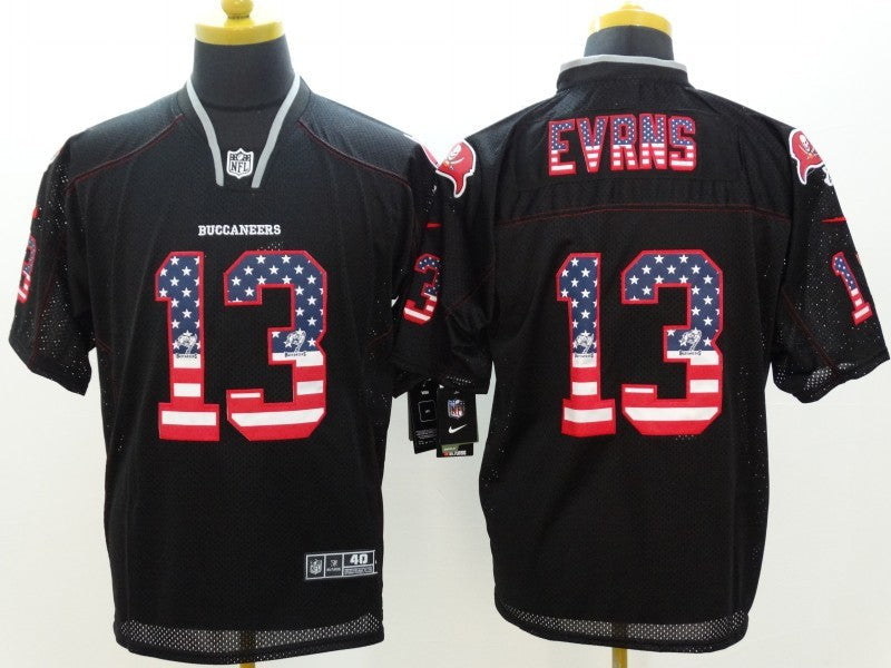 Men's Tampa Bay Buccaneers Mike Evans #13 Black Game Jerseys