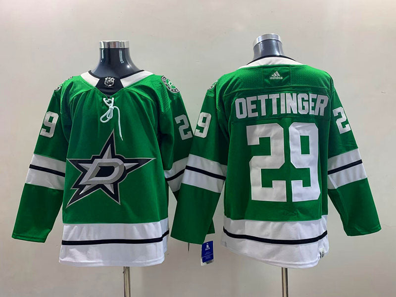 Men's Dallas Stars Jake Oettinger #29 Kelly Green Home Breakaway Player Jerseys
