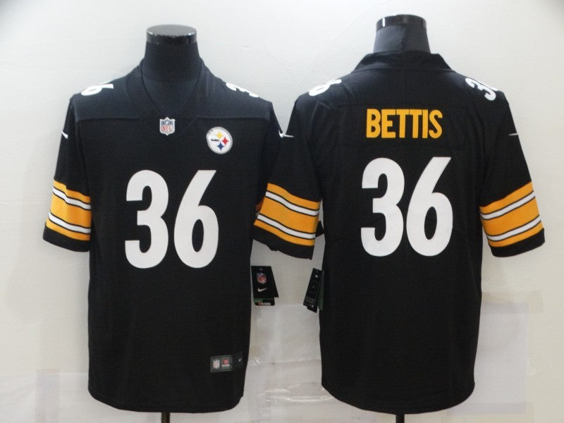 Men's Pittsburgh Steelers Jerome Bettis #36 Black Game Jerseys