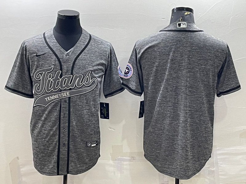 Men's Tennessee Titans Gray Blank Jerseys