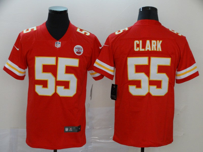 Men's Kansas City Chiefs Frank Clark #55 Red Game Jerseys