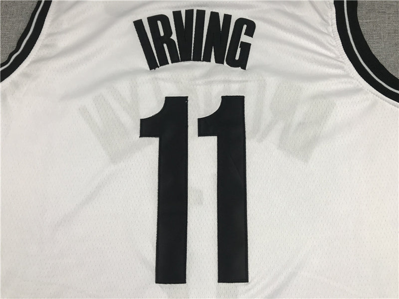 Men's Brooklyn Nets Kyrie Irving White 2019 Fast Break Player Movement Jerseys