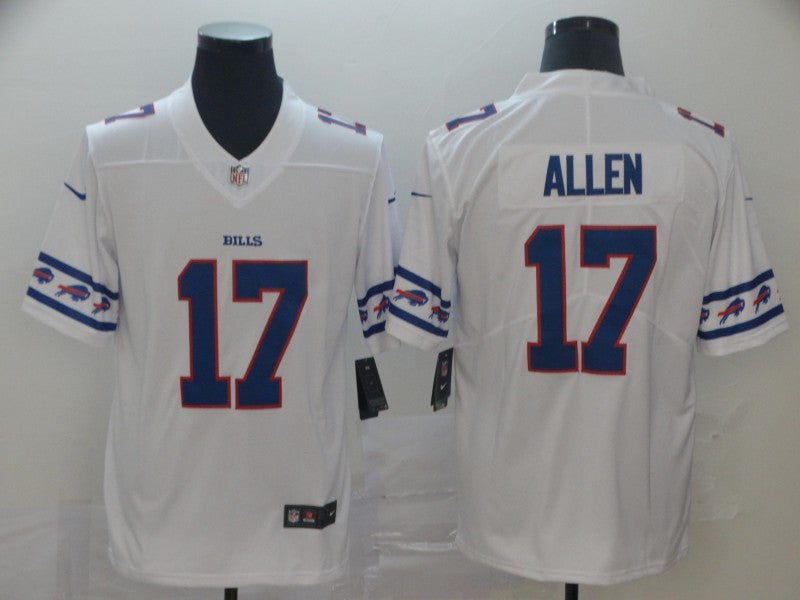 Men's Buffalo Bills #17 Josh Allen White Game Jerseys