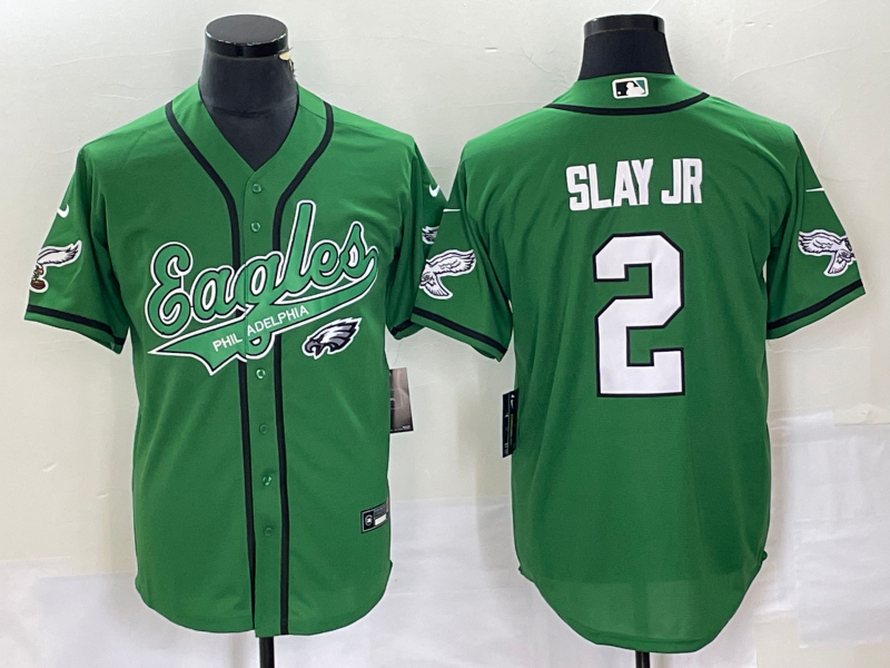 Men's Philadelphia Eagles Darius Slay Jr. #2 Kelly Green Game Jerseys Joint Edition