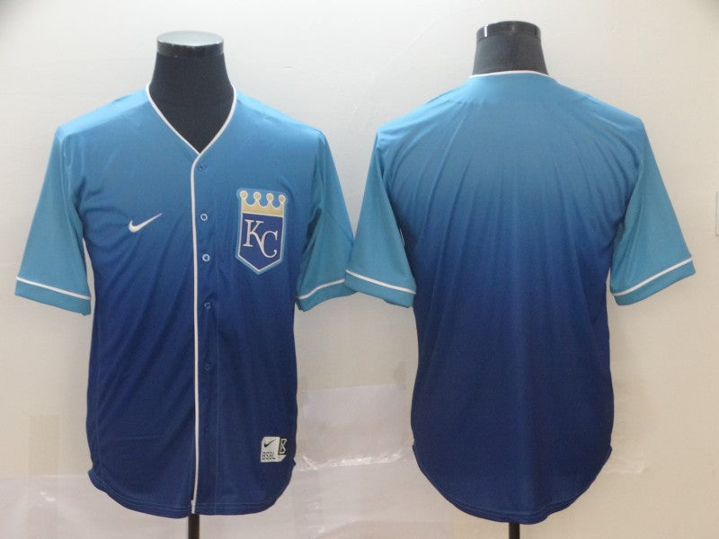 Men's Kansas City Royals Blue Alternate Replica Blank Jerseys