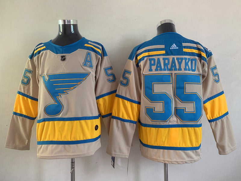 Men's St. Louis Blues Colton Parayko #55 Cream Breakaway Player Jerseys