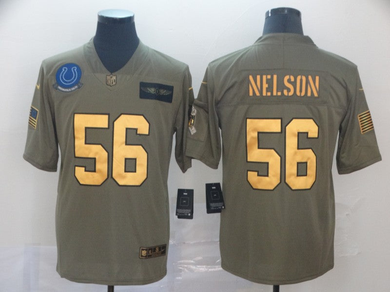 Men's Indianapolis Colts Quenton Nelson #56 Brown Game Player Jerseys