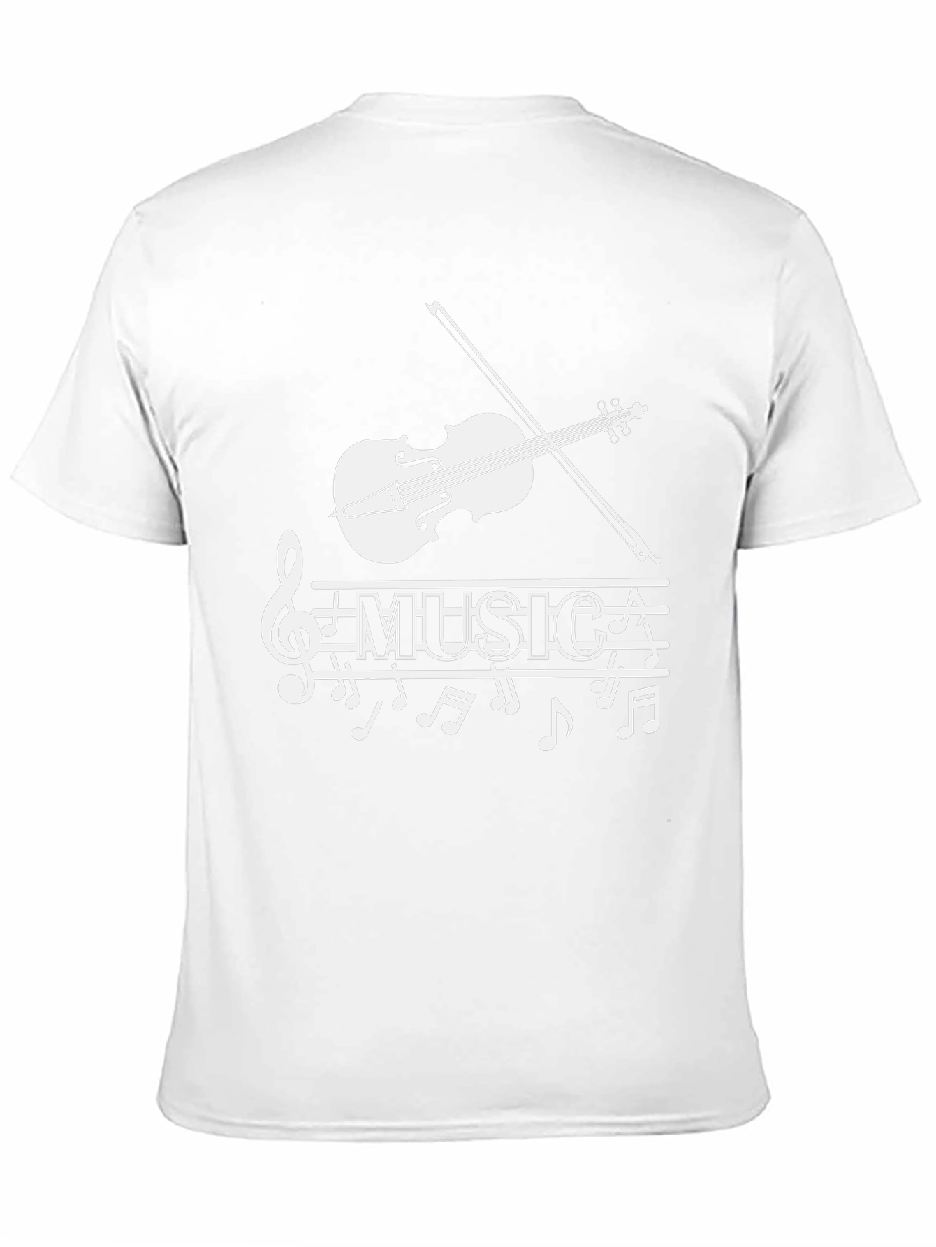 Musical Note T-Shirt - Stylish Treble Clef Graphic Tee