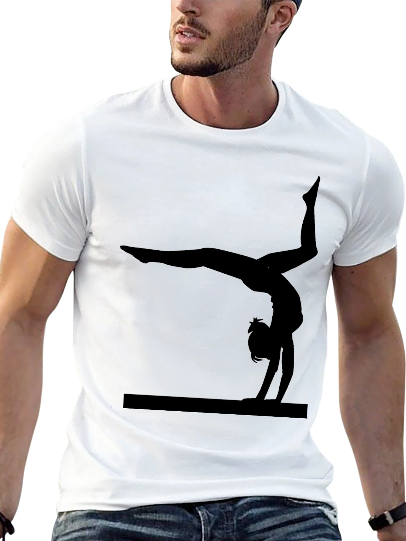 Gymnastics Silhouette Black T-Shirt