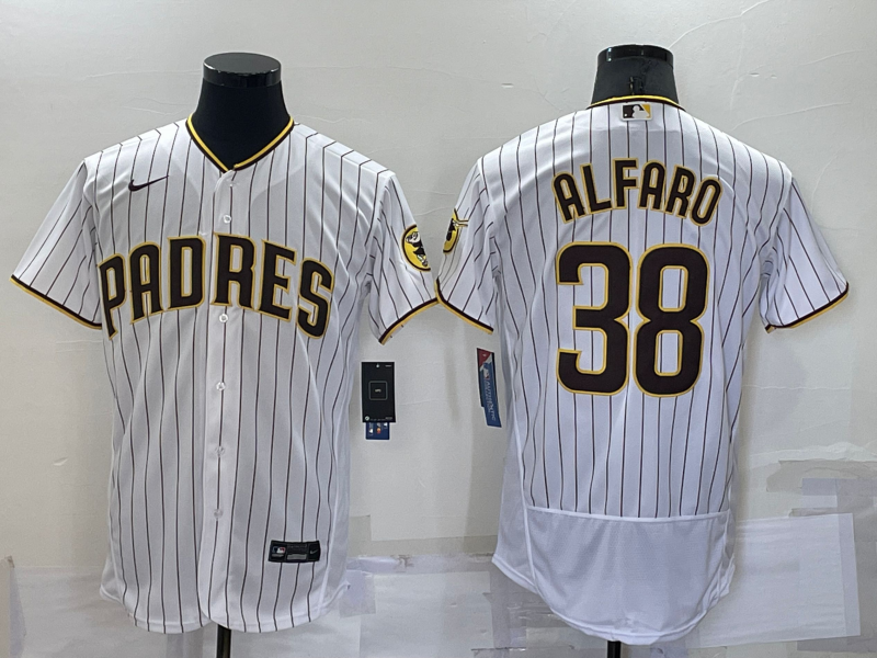 Men's San Diego Padres Jorge Alfaro #38 White Stitched Jerseys