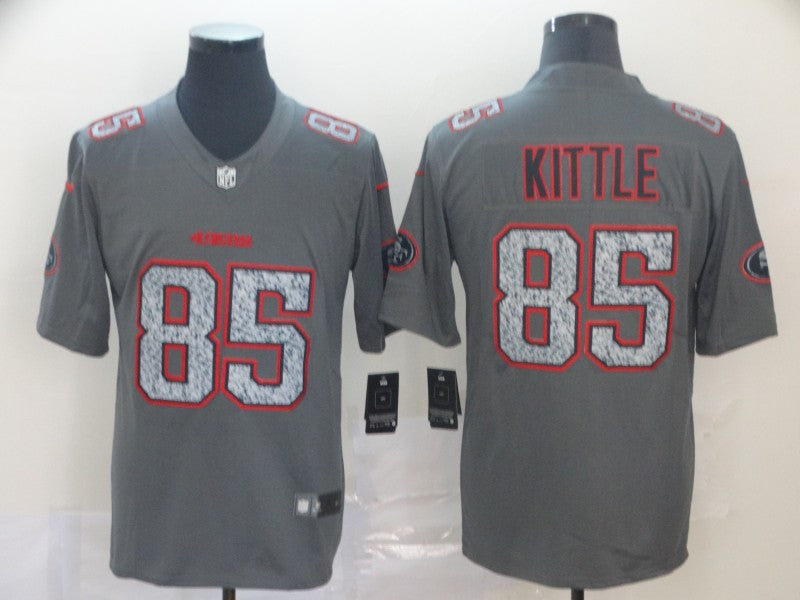 Men's San Francisco 49ers George Kittle #85 Gray Player Game Jerseys