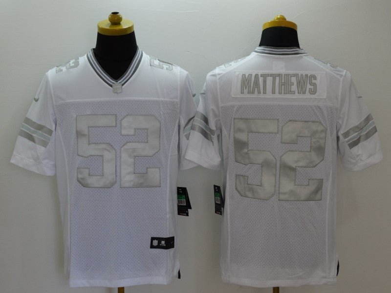 Men's Green Bay Packers Clay Matthews #52 White Game Jerseys