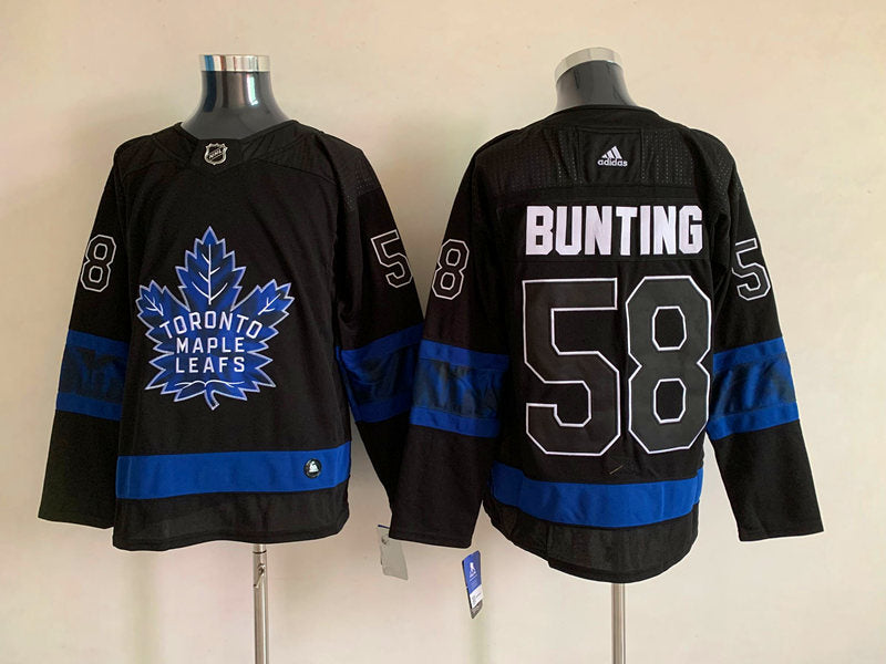 Men's Toronto Maple Leafs Michael Bunting #58 Black Player Game Jerseys