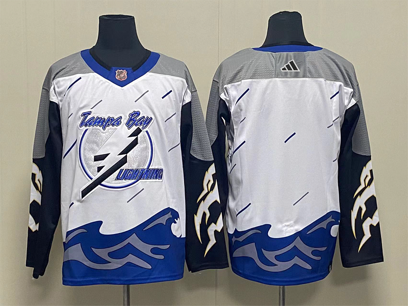 Men's Tampa Bay Lightning White Player Blank Jerseys