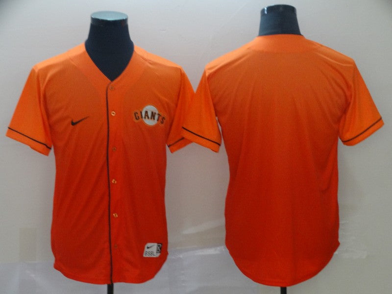 Men's San Francisco Giants Orange Blank Replica Jerseys