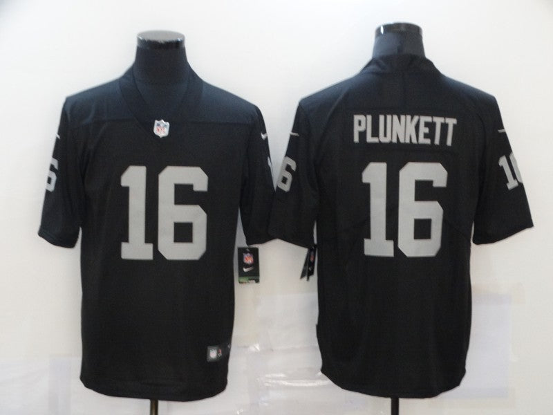 Men's Las Vegas Raiders Jim Plunkett #16 Black Game Jerseys