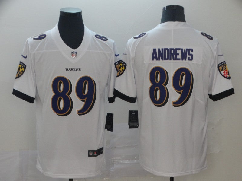 Men's Baltimore Ravens Mark Andrews #89 White Game Jerseys