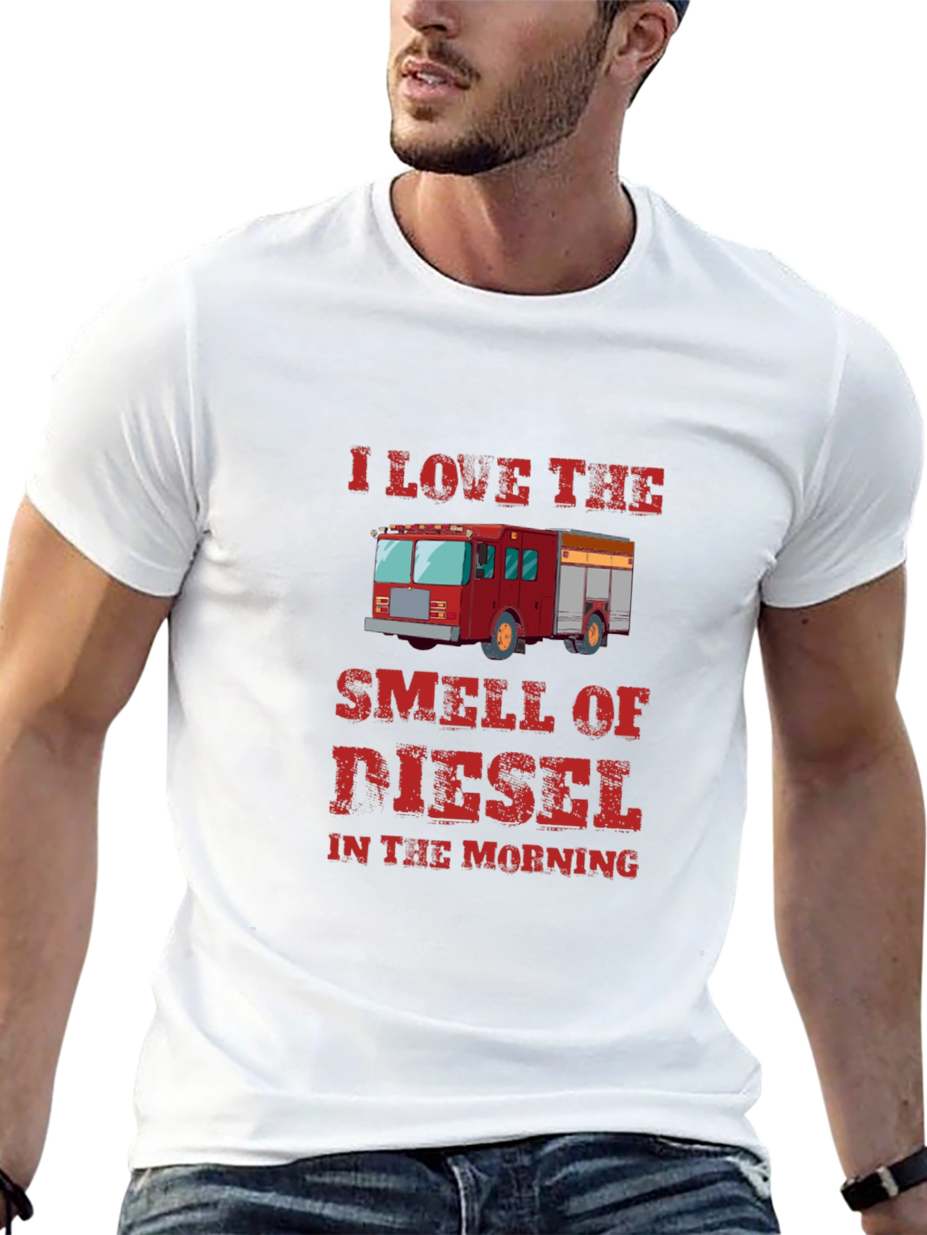 Diesel Smell Firetruck Graphic Tee