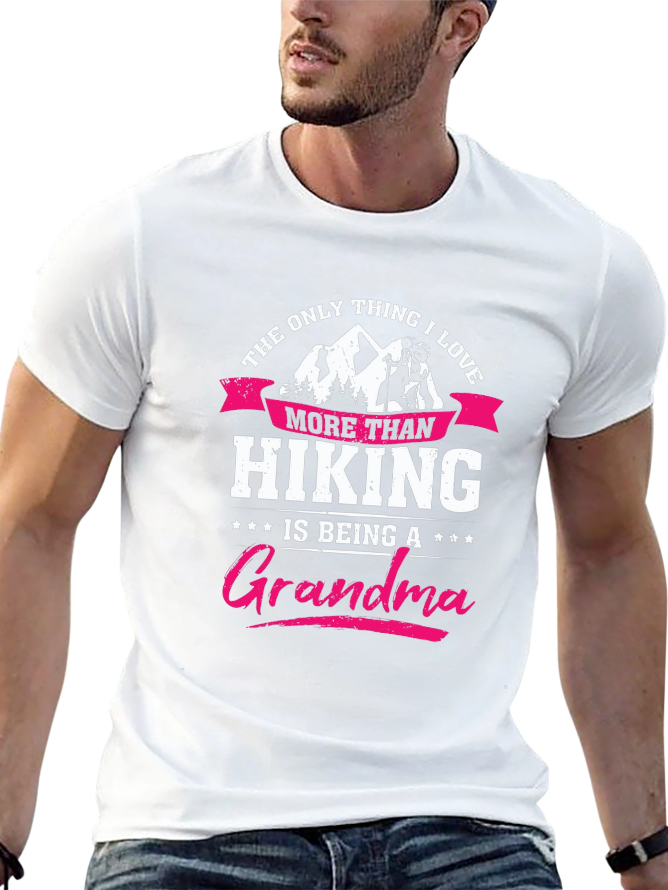 Hiking Grandma T-Shirt - Black
