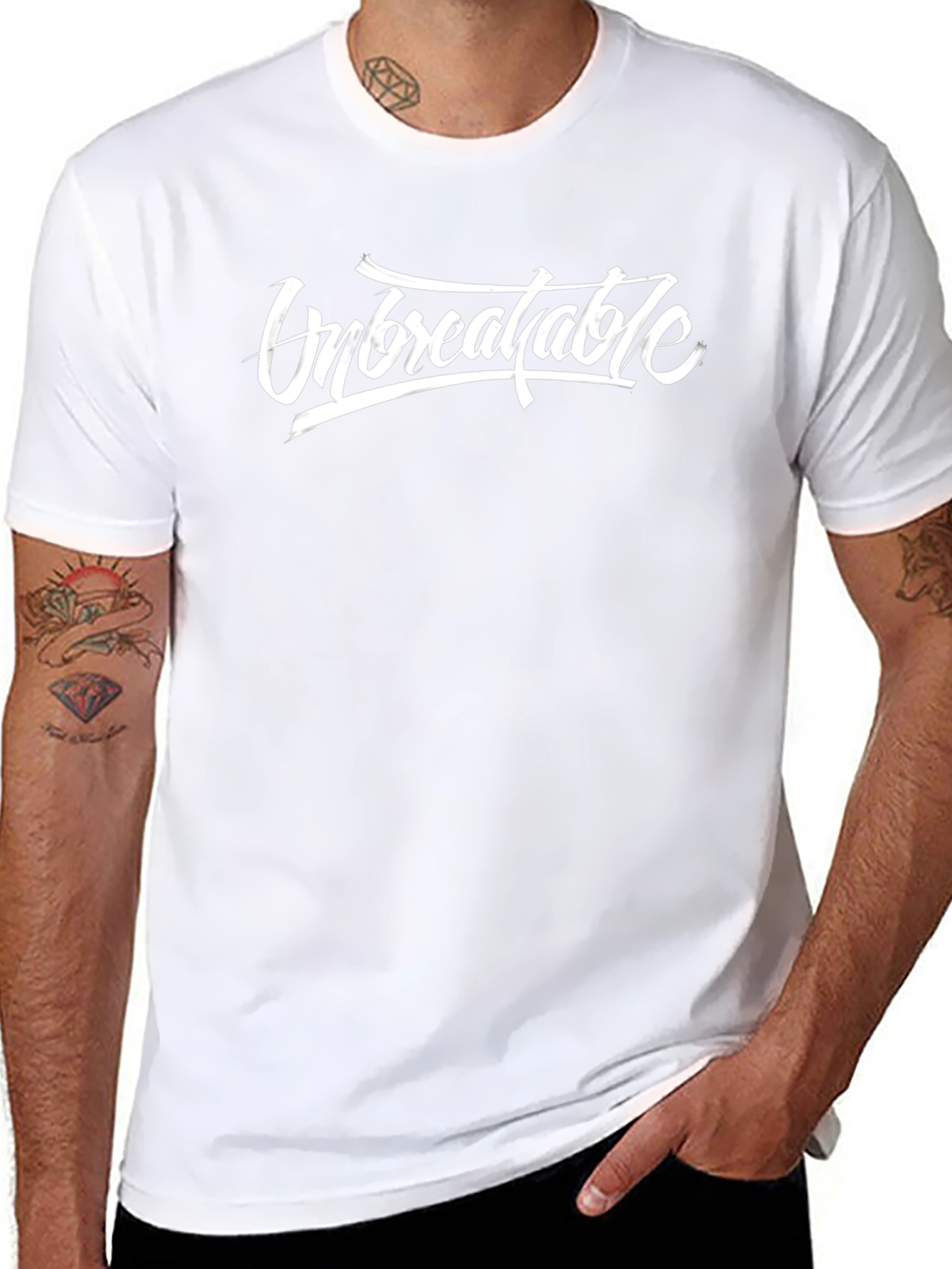 Unbreakable Black Graphic Tee - Stylish Comfort Fit