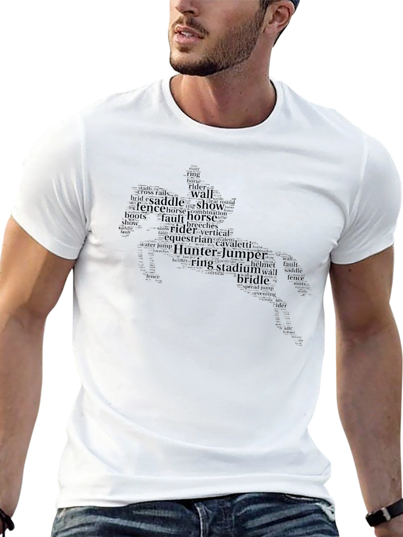 Equestrian Horse T-Shirt - Hunter Jumper Show Style