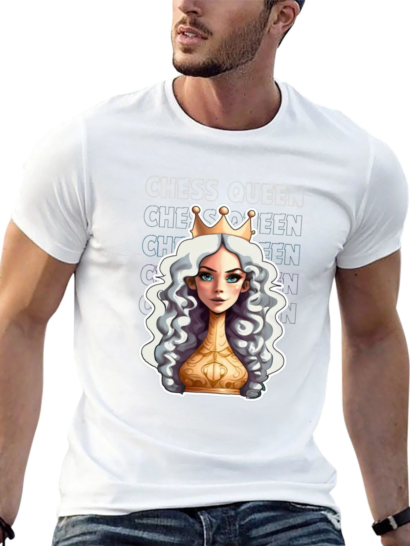 Chess Queen Graphic Tee - Stylish Unisex T-Shirt