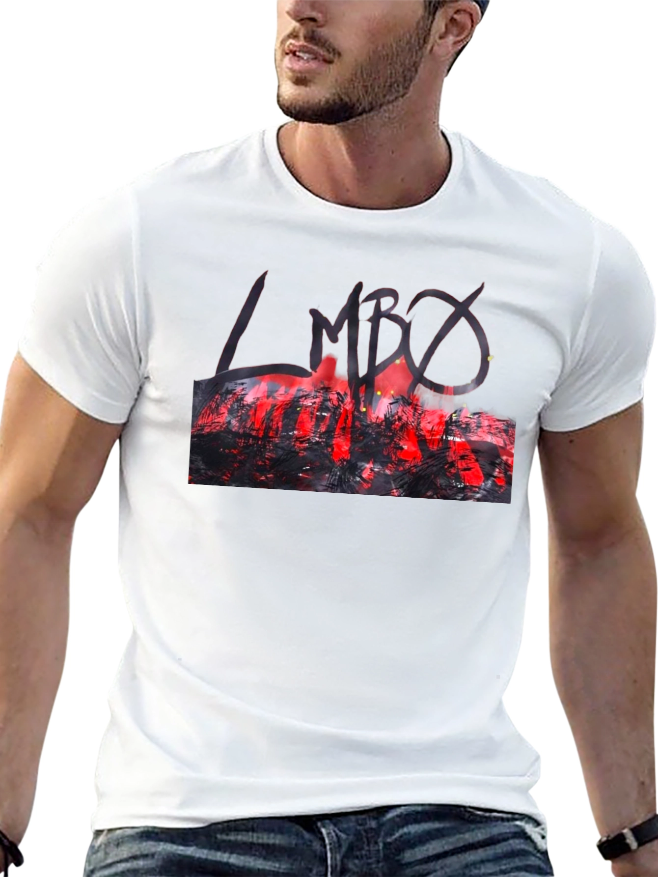 Graphic Print Black T-Shirt - Modern Style