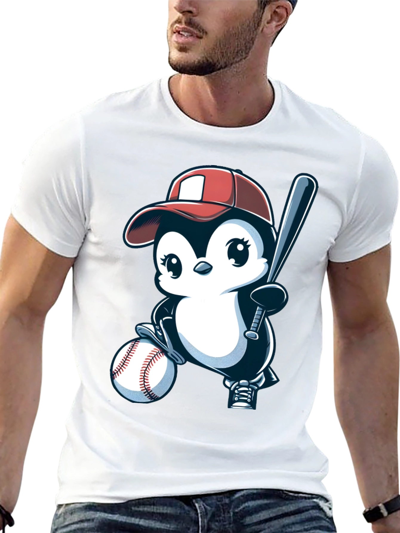 Baseball Penguin T-Shirt