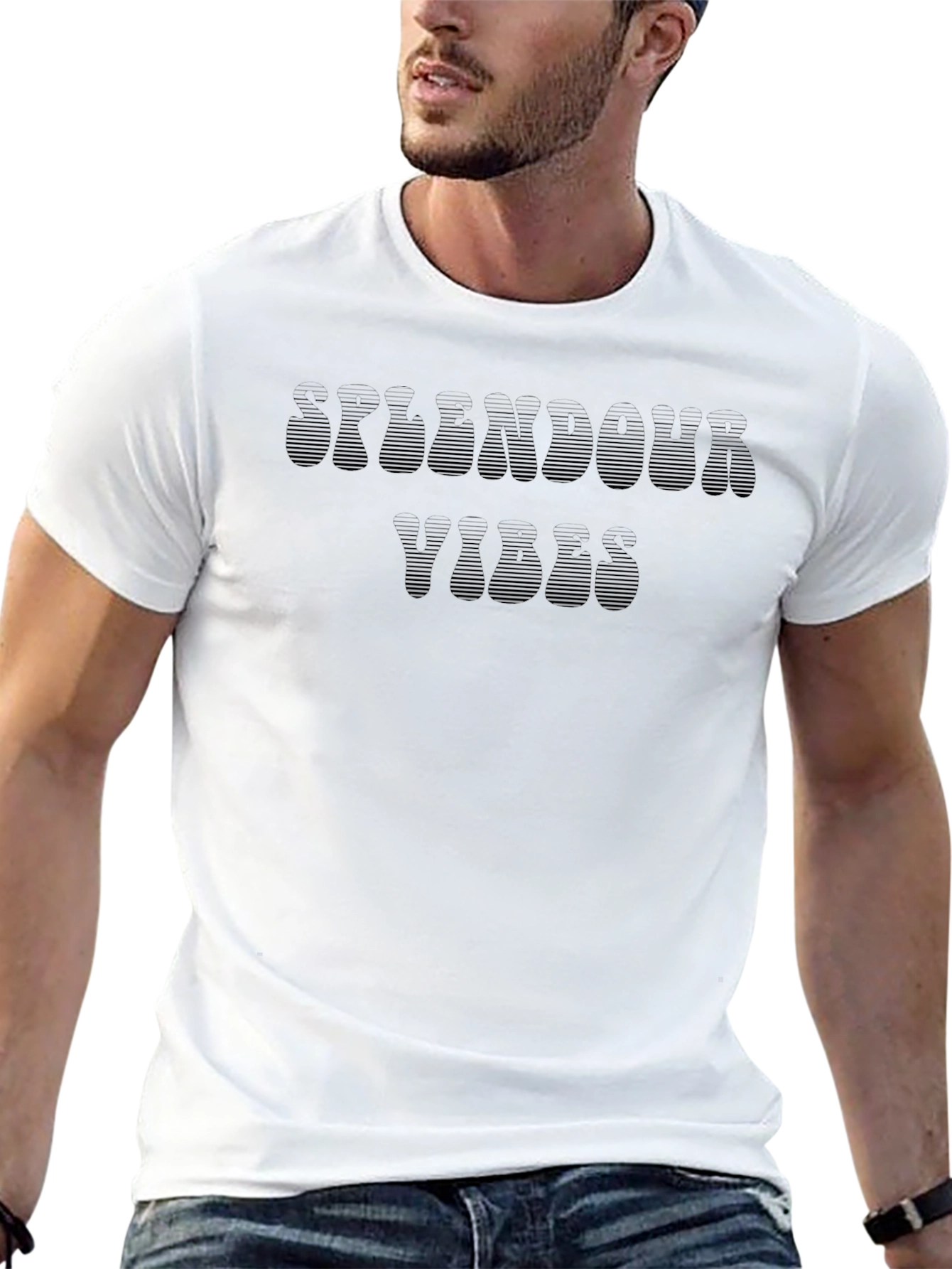 Splendour Vibes Black Graphic Tee