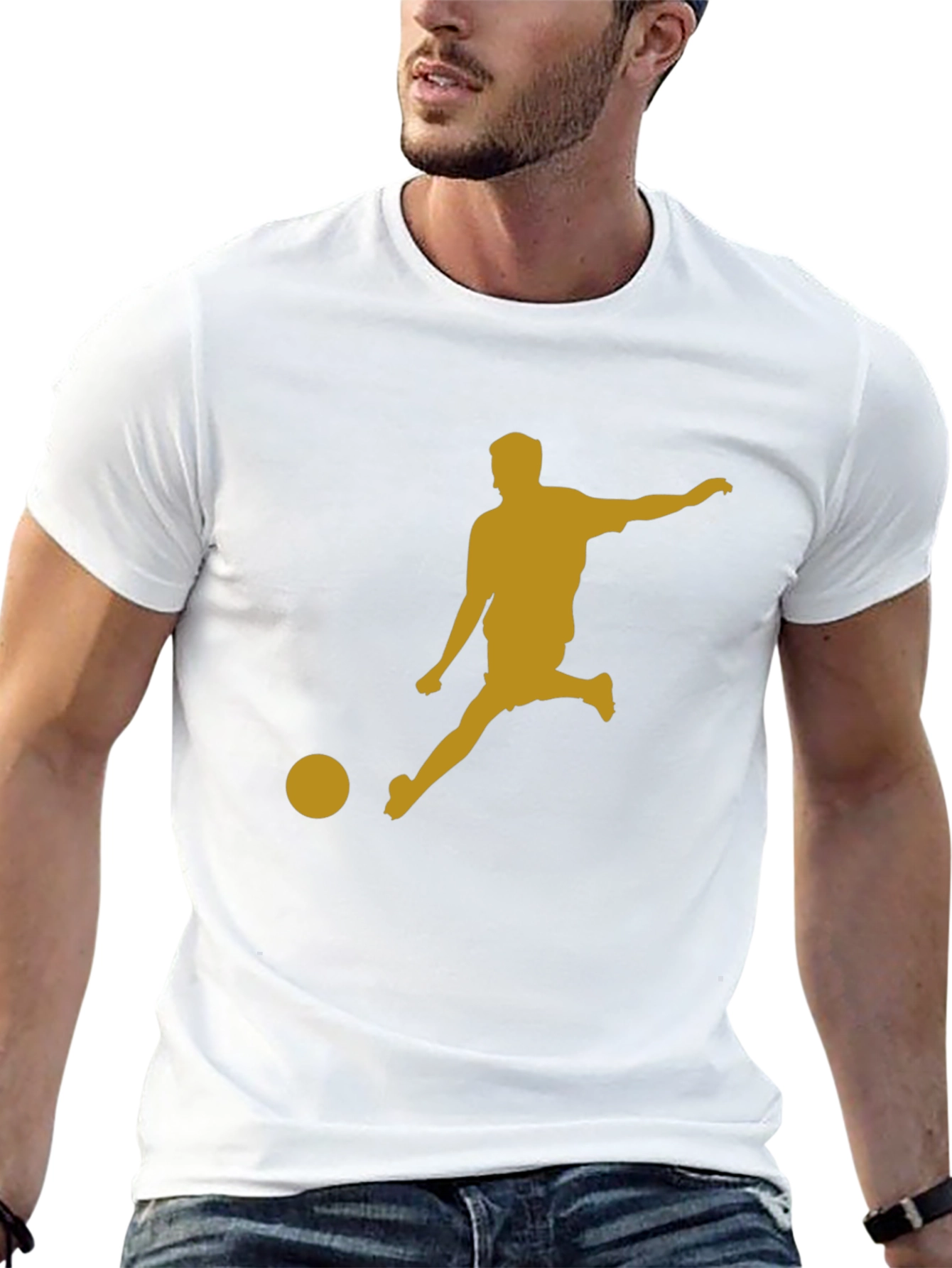 Soccer Kick T-Shirt - Black Graphic Tee