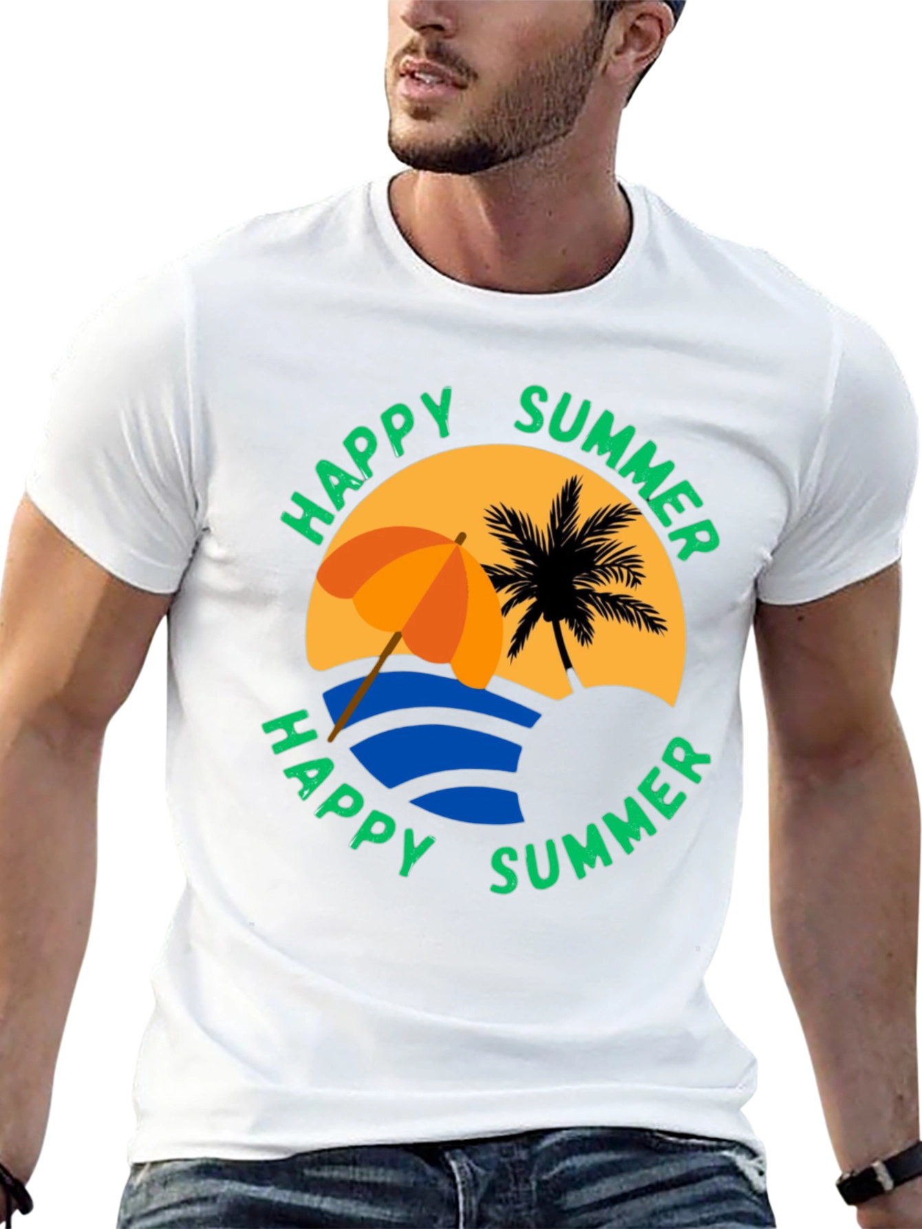 Happy Summer Graphic T-Shirt