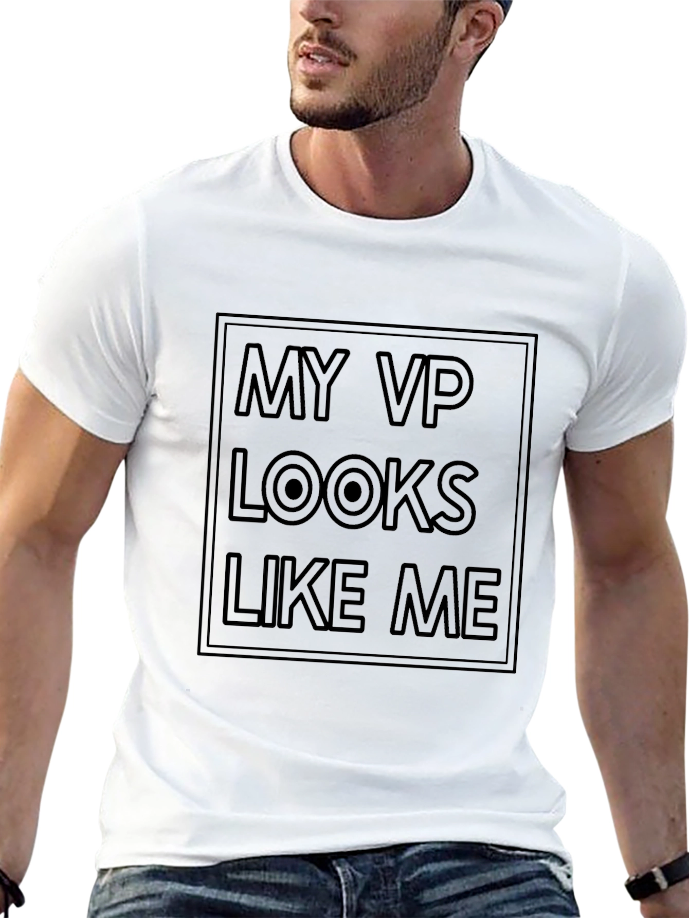 My VP Looks Like Me Black T-Shirt
