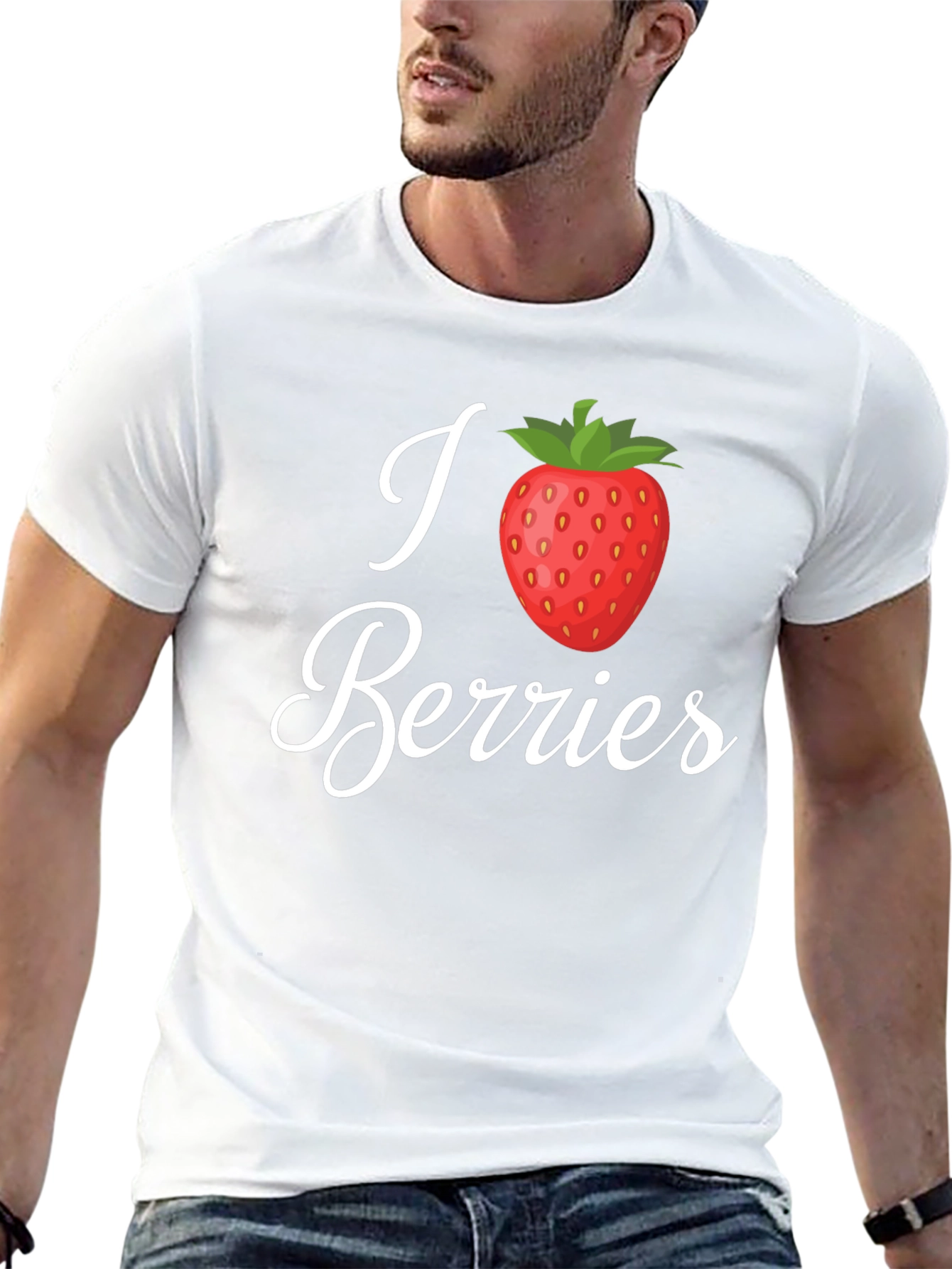 I Heart Berries Black T-Shirt
