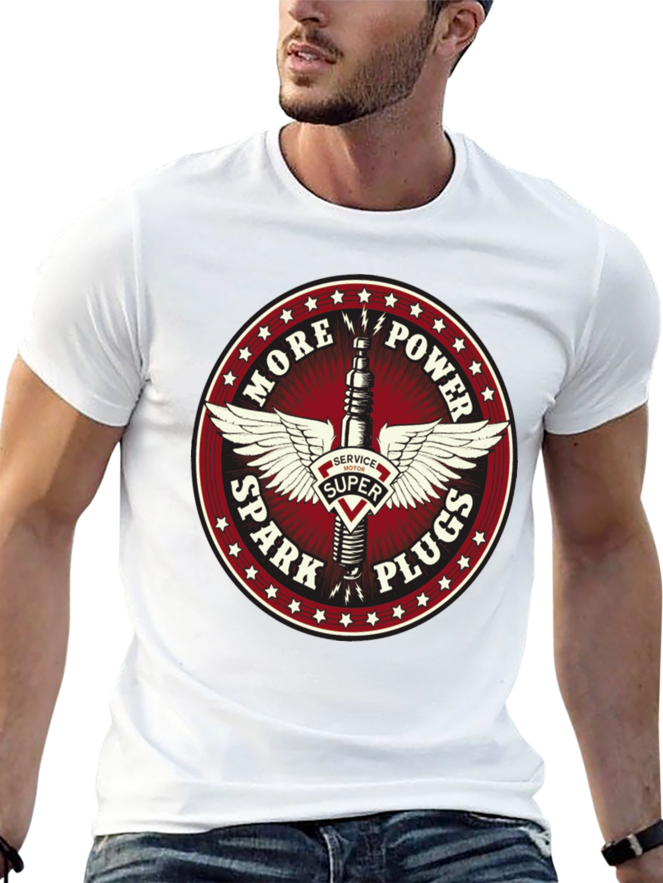 More Power Spark Plugs T-Shirt Black