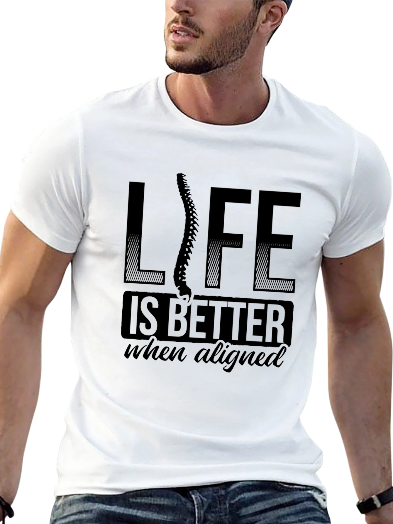 Chiropractor T-Shirt - Life is Better Aligned
