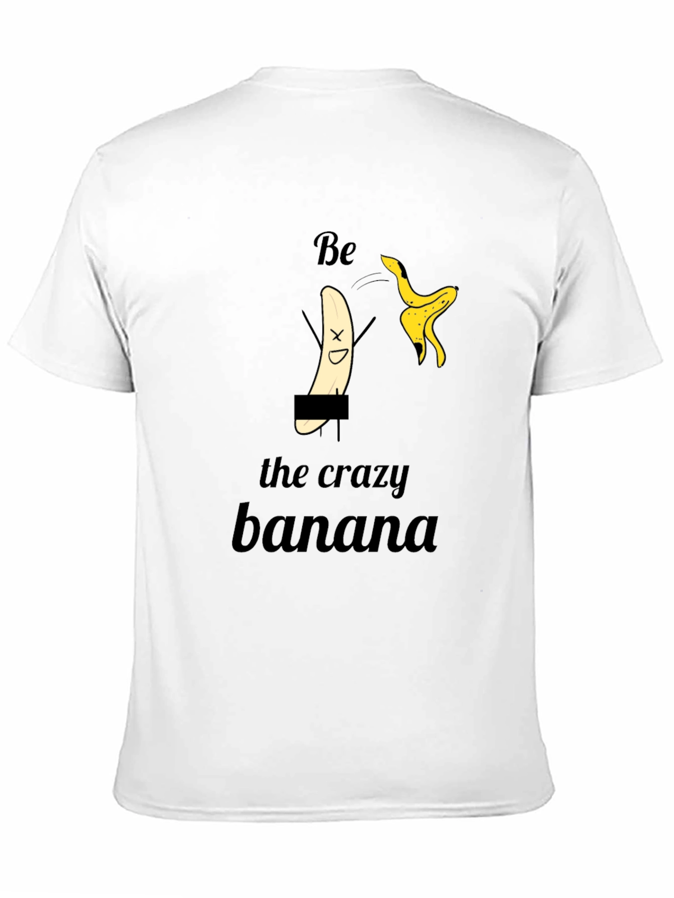 Crazy Banana Graphic Tee - Funny Black T-Shirt