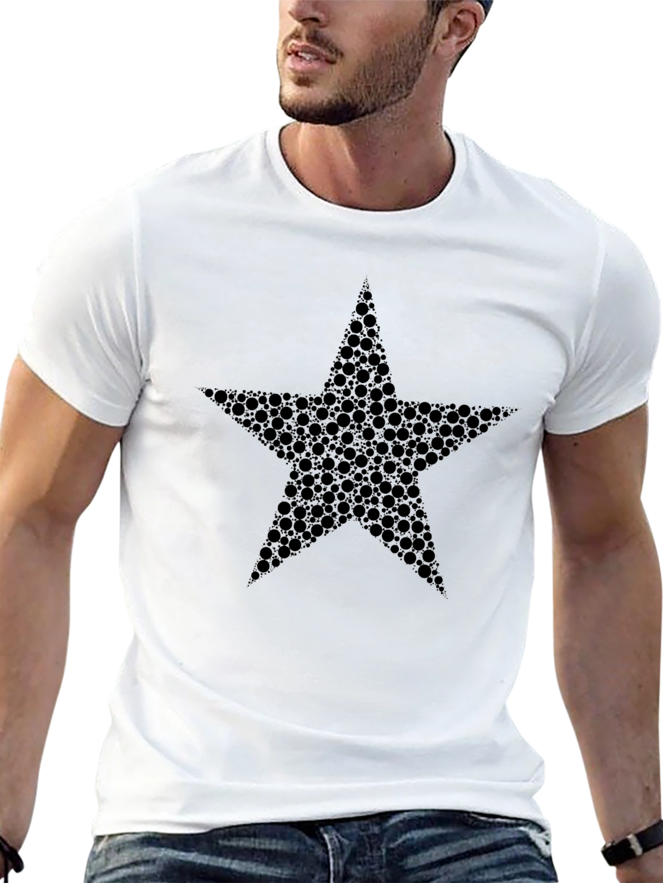 Black Star Graphic Mens T-Shirt