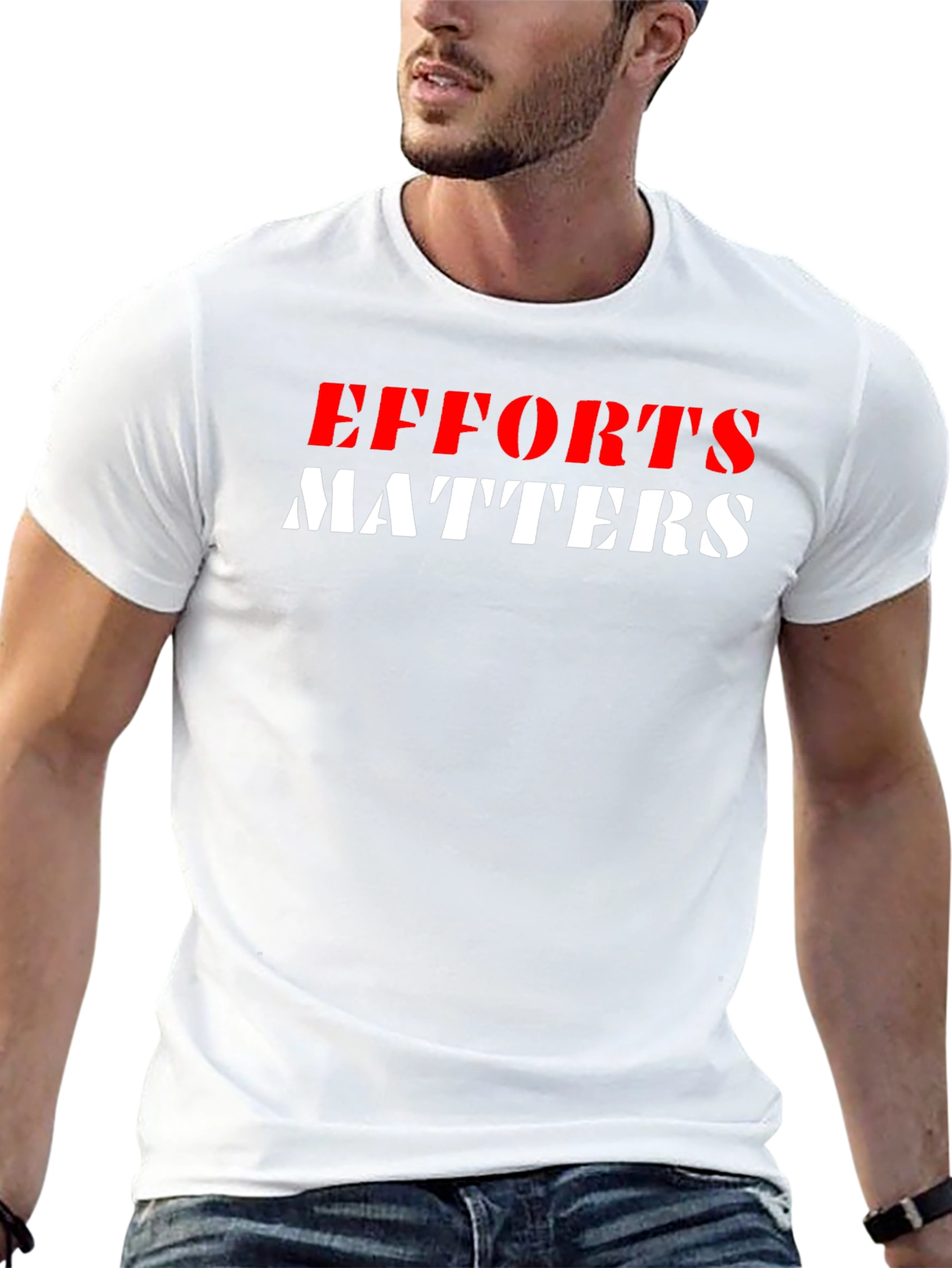 Efforts Matters Graphic Tee - Black Unisex T-Shirt