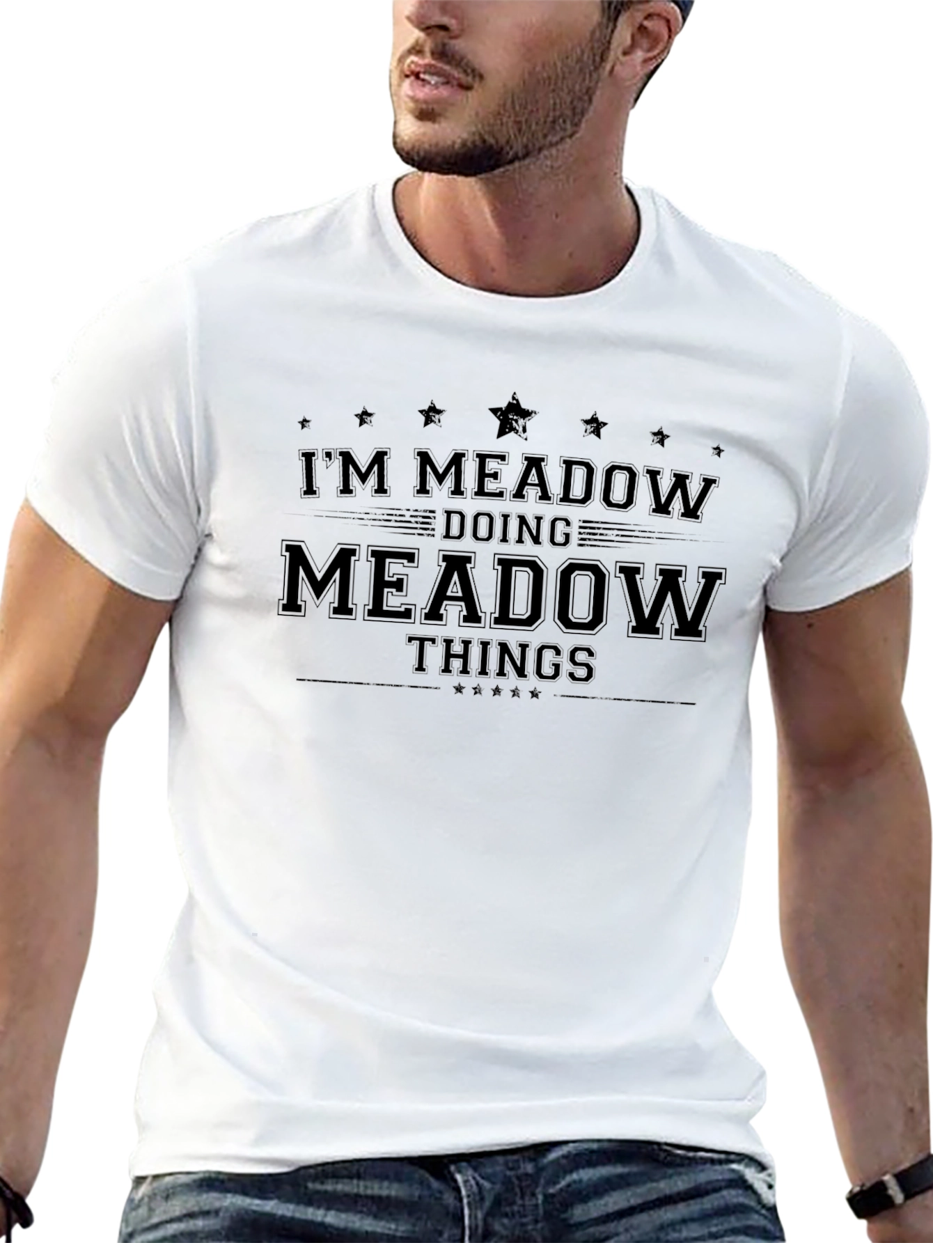 Im Meadow Doing Meadow Things Black T-Shirt