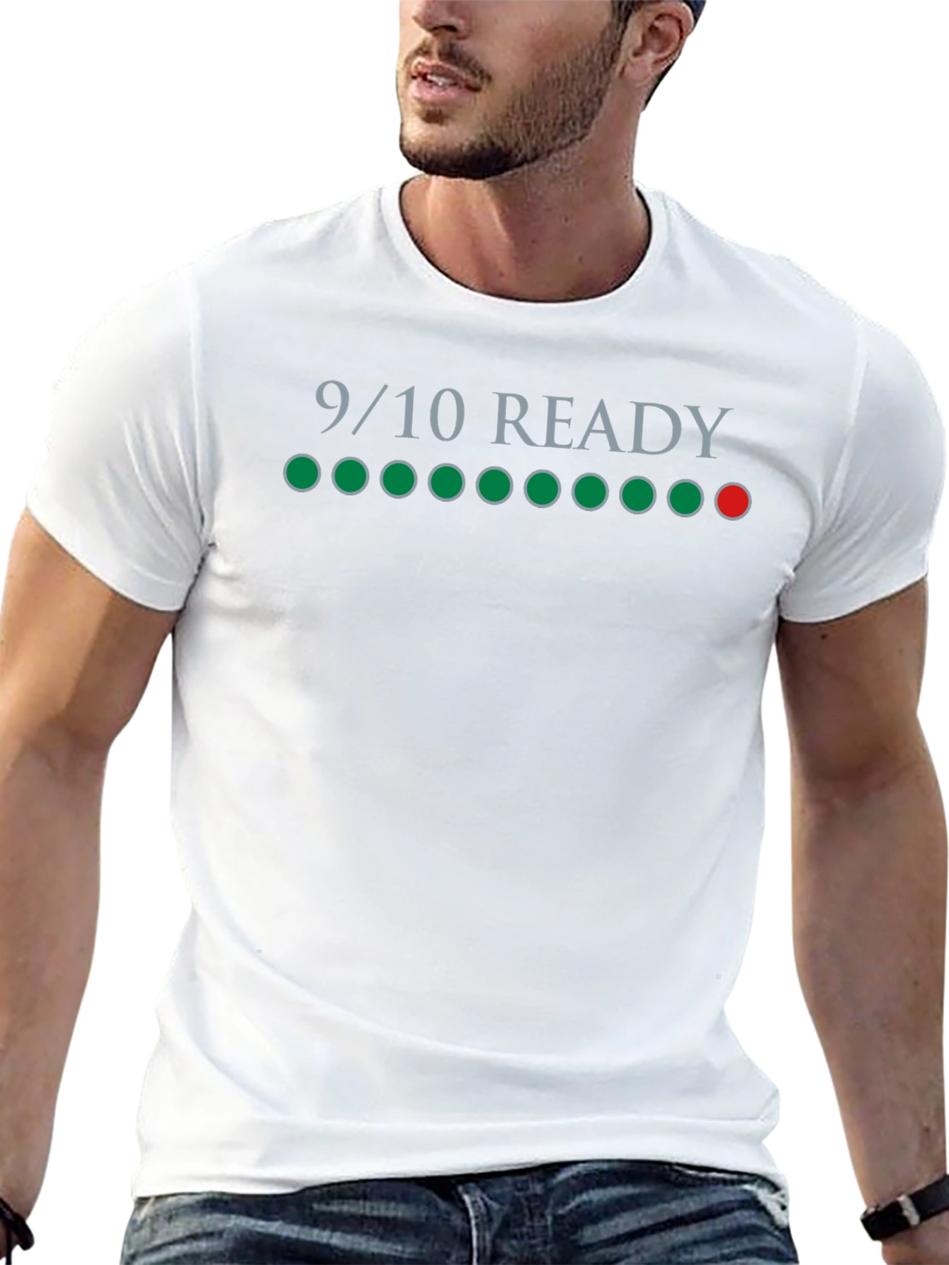 9/10 Ready T-Shirt - Gamer Level Up Style