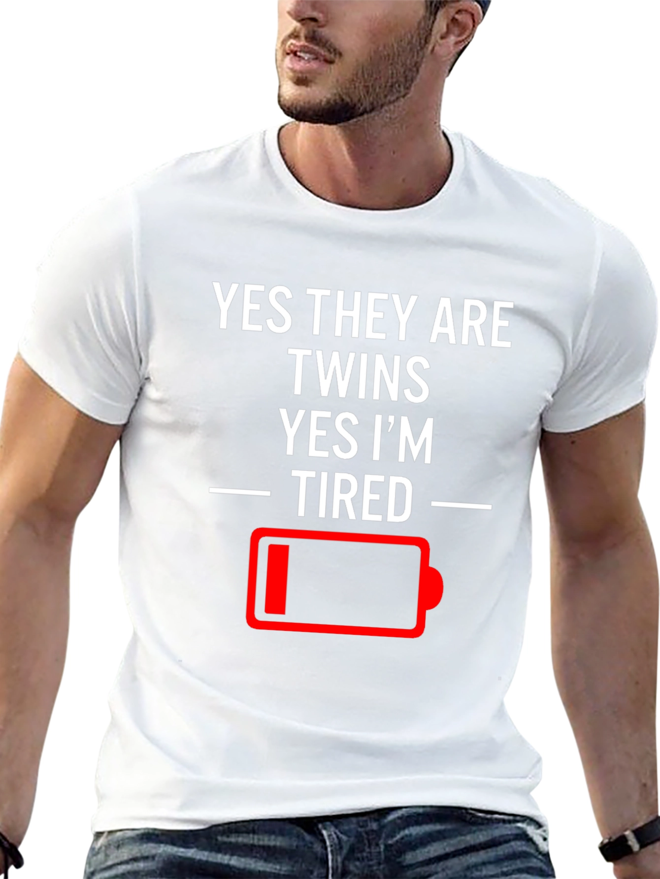 Tired Twins Humor T-Shirt