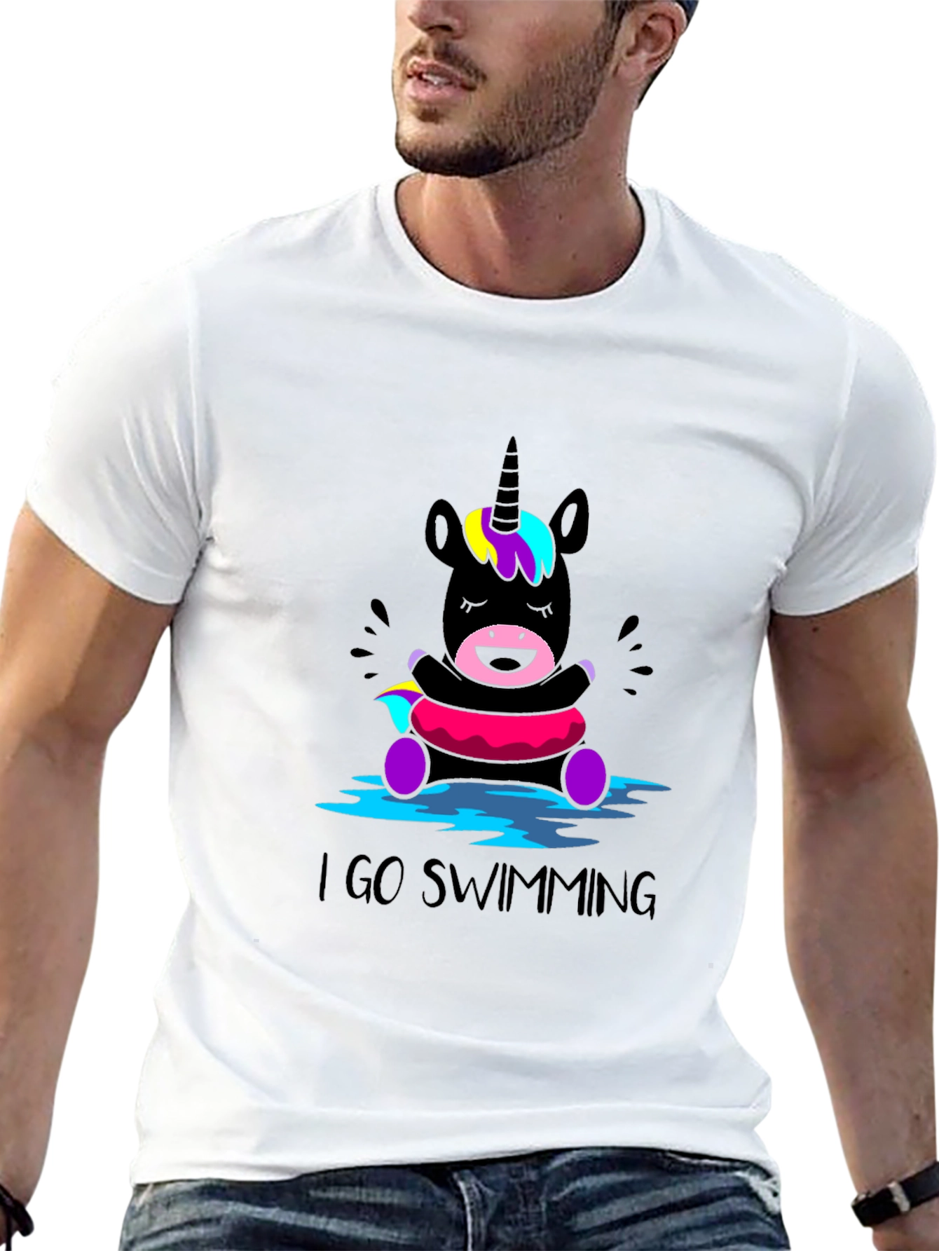 Unicorn Swimming T-Shirt