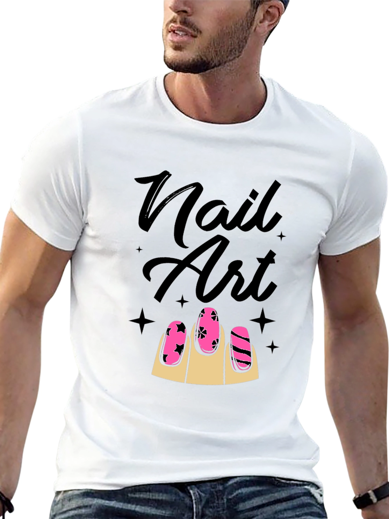 Nail Art Graphic Tee - Stylish Unisex T-Shirt