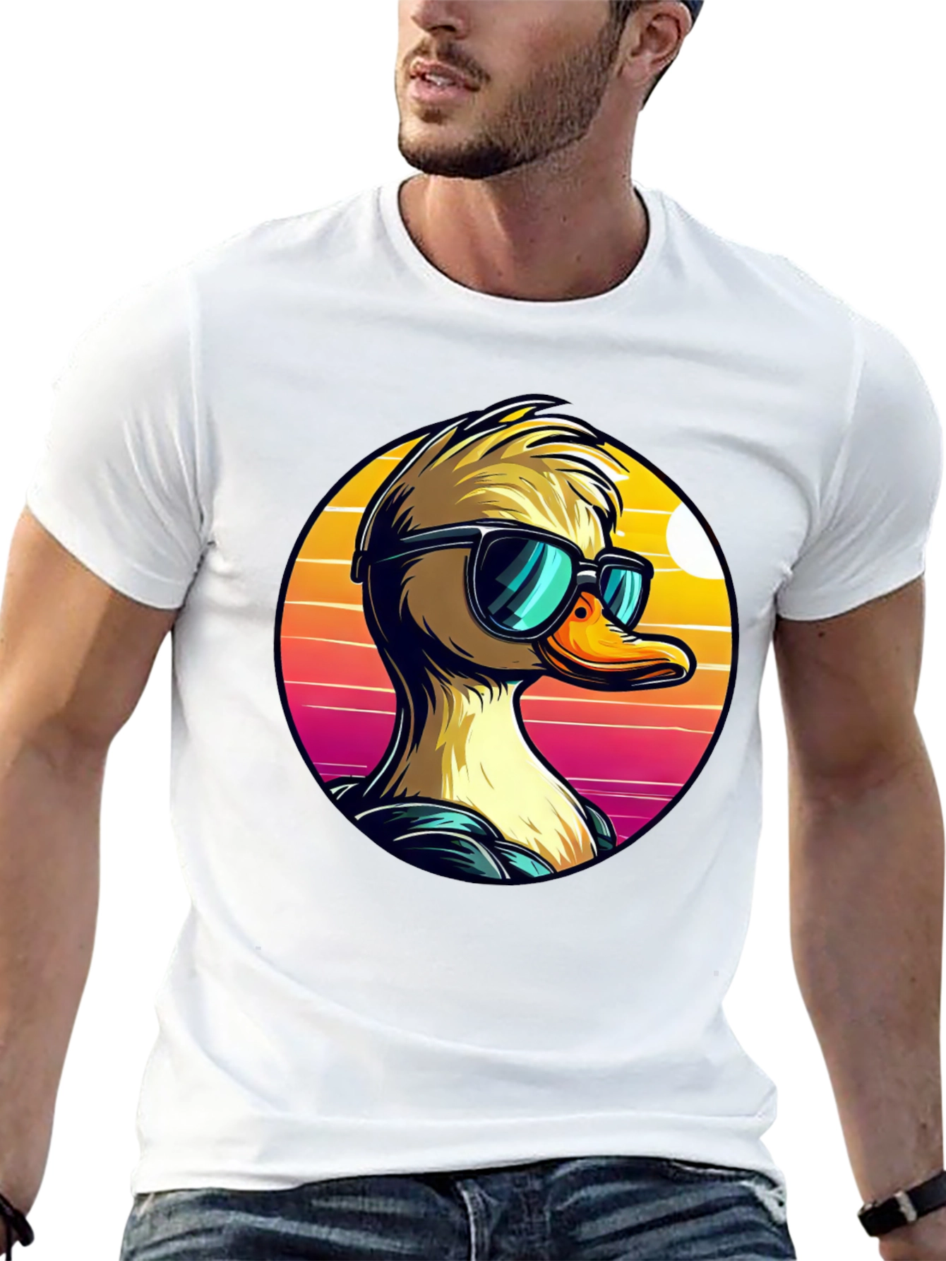 Cool Duck Graphic Tee - Retro Vibes