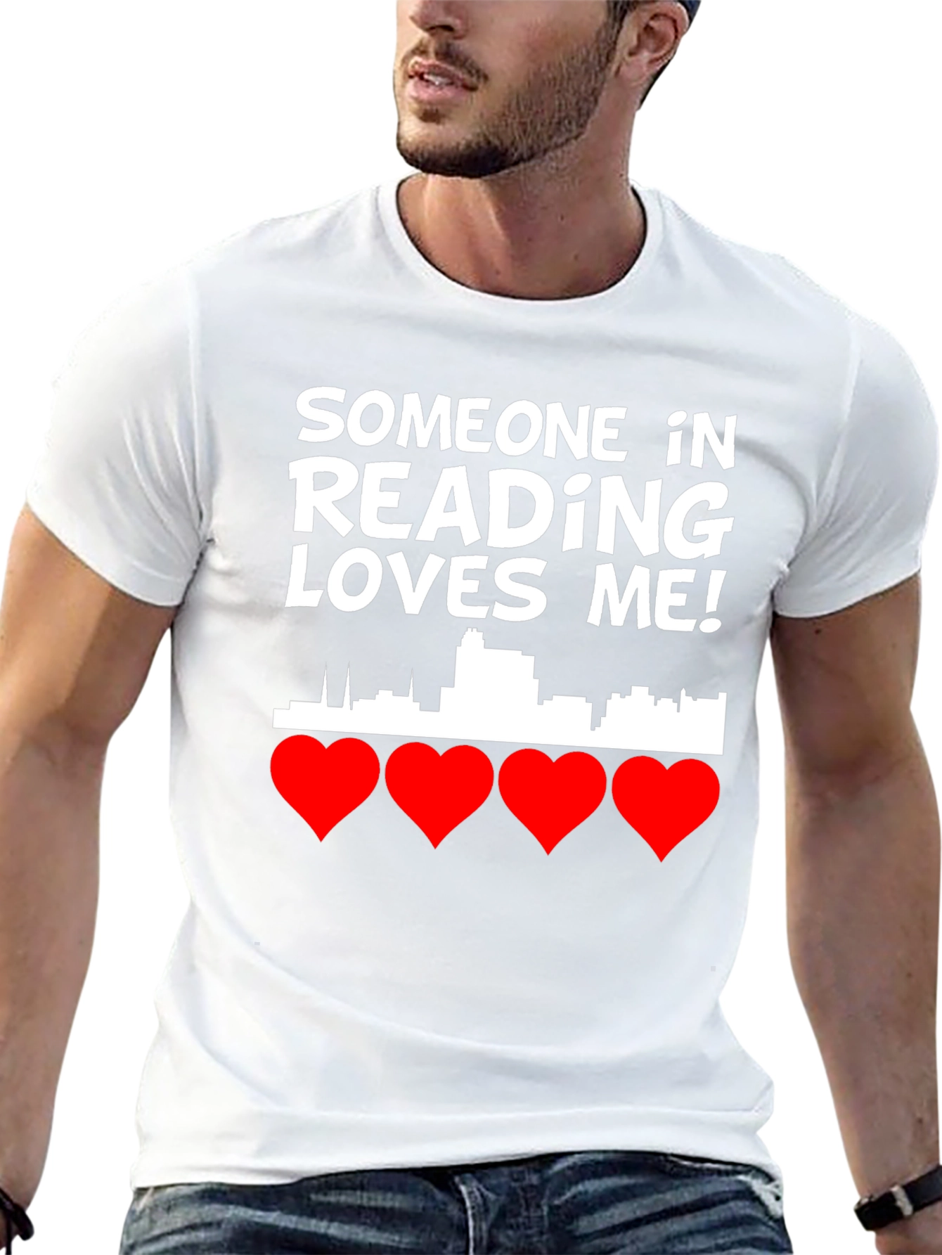 Reading PA Love T-Shirt - City Skyline Graphic Tee